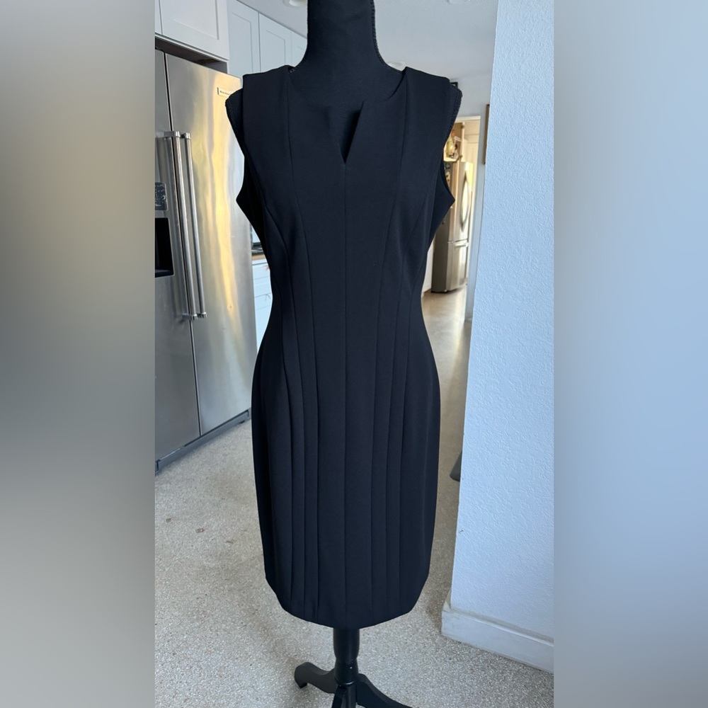 NWT Calvin Klein Black Midi Dress